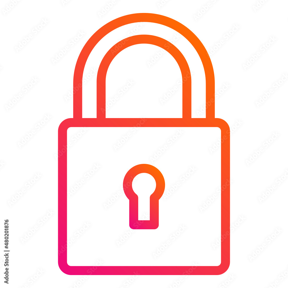 Locked Vector Icon Design Illustration Locked Vector Icon Design Illustration