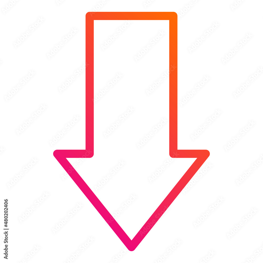 Down arrow Vector Icon Design Illustration Down arrow Vector Icon Design Illustration