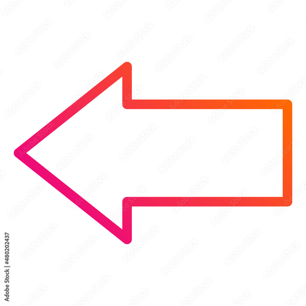 Left arrow Vector Icon Design Illustration Left arrow Vector Icon Design Illustration