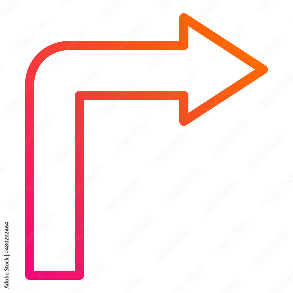 Turn right Vector Icon Design Illustration Turn right Vector Icon Design Illustration