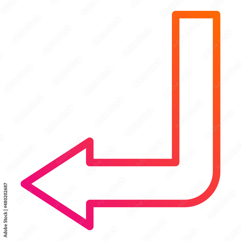 Down left Vector Icon Design Illustration Down left Vector Icon Design Illustration