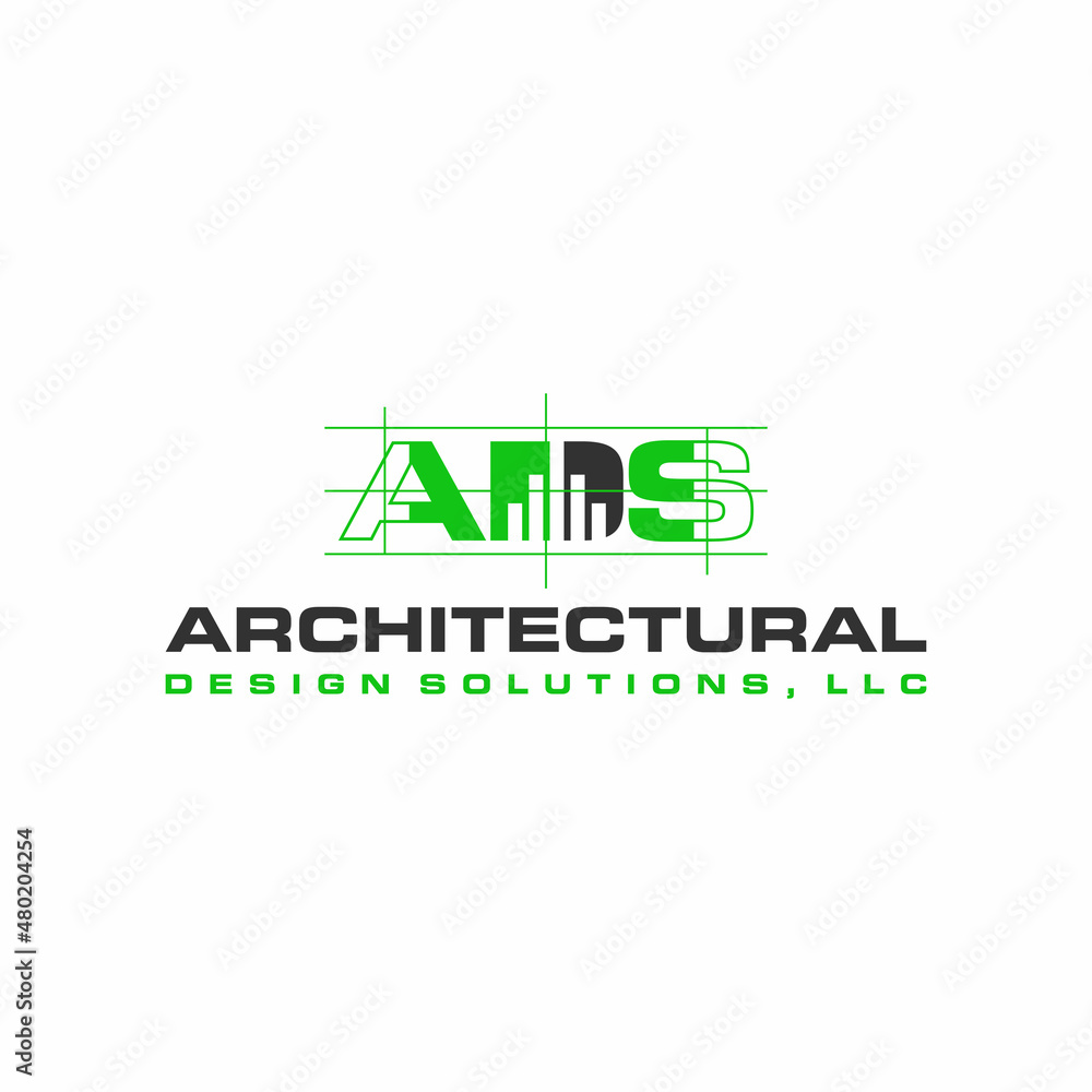 Letter ADS Structure Logo Design