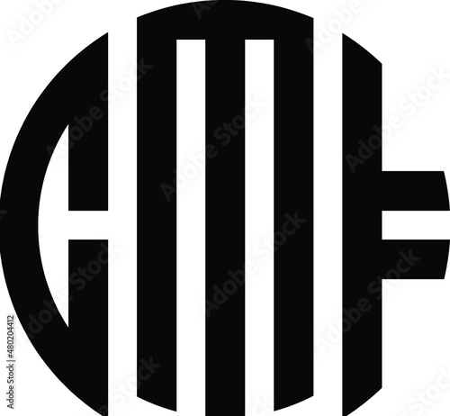 Free Download Title: Title; CMF Letter logo design with a circular shape vector in illustration. - GFXLoad