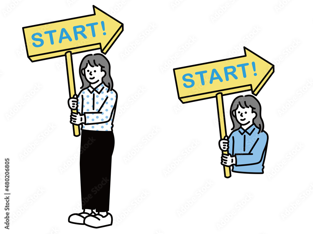 賛成、応援、喜びを表すイラスト(ビジネス、運動、スタート) Illustrations showing approval, support, joy, and start. 賛成、応援、喜びを表すイラスト(ビジネス、運動、スタート) Illustrations showing approval, support, joy, and start.