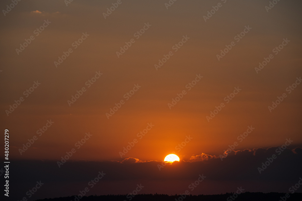 Sonnenuntergang - Elbtal Panorama 