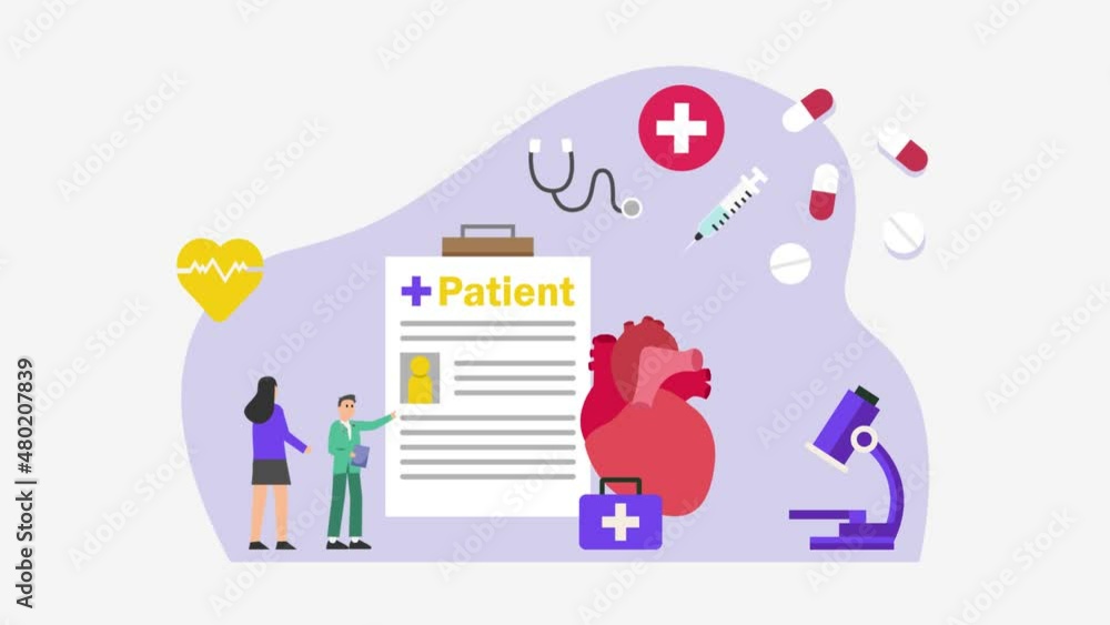 Two doctors examining heart of patient in hospital Two doctors examining heart of patient in hospital