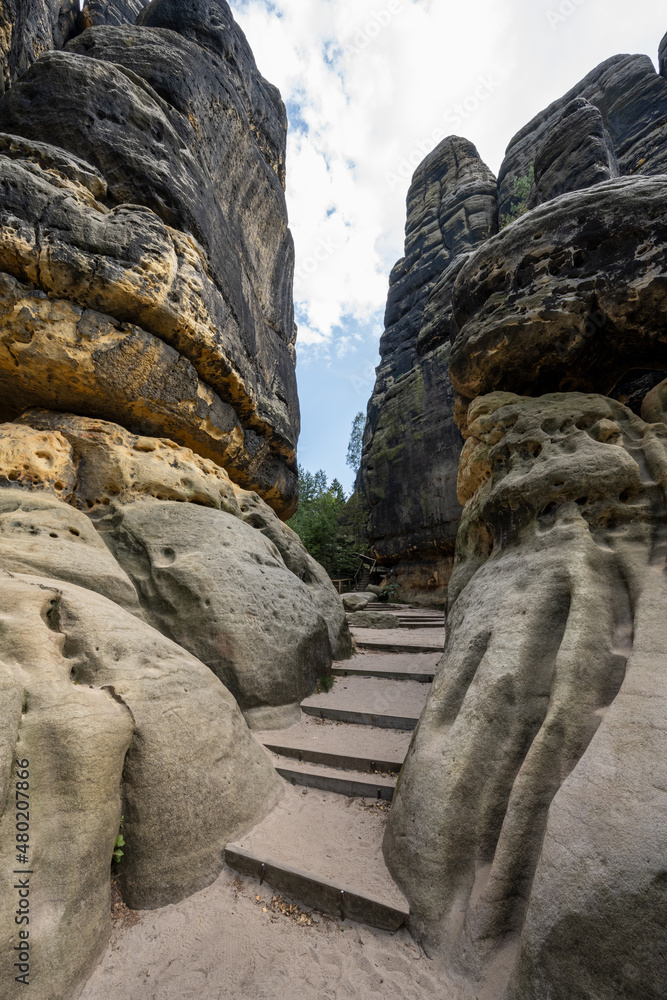 Das Schrammsteintor in der Sächsischen Schweiz Das Schrammsteintor in der Sächsischen Schweiz