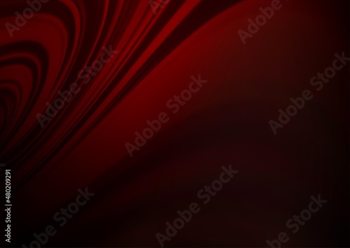 Dark Red vector blurred shine abstract template.