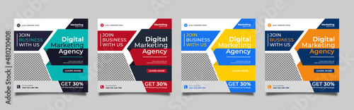 Digital Marketing Social Media Post Template | Social Media Post Design for Digital Marketing Agency |Facebook Instagram post design 