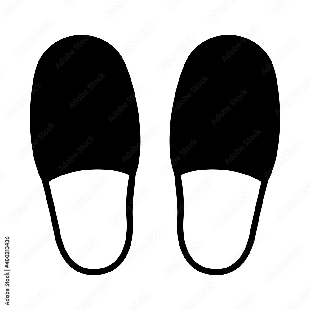 Slippers icon vector in trendy style. Home slippers icon. Vector logo. Eps 10. Slippers icon vector in trendy style. Home slippers icon. Vector logo. Eps 10.