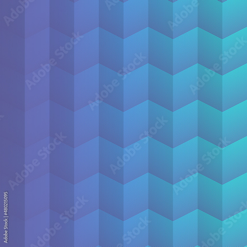 Zig Zag halftone pattern in purple and turquoise. Can be used for a marketing, advertising and web graphic design such as a landing page, website banner, poster, flyer, covering and for home decor.