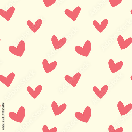 Simple background with red hearts.