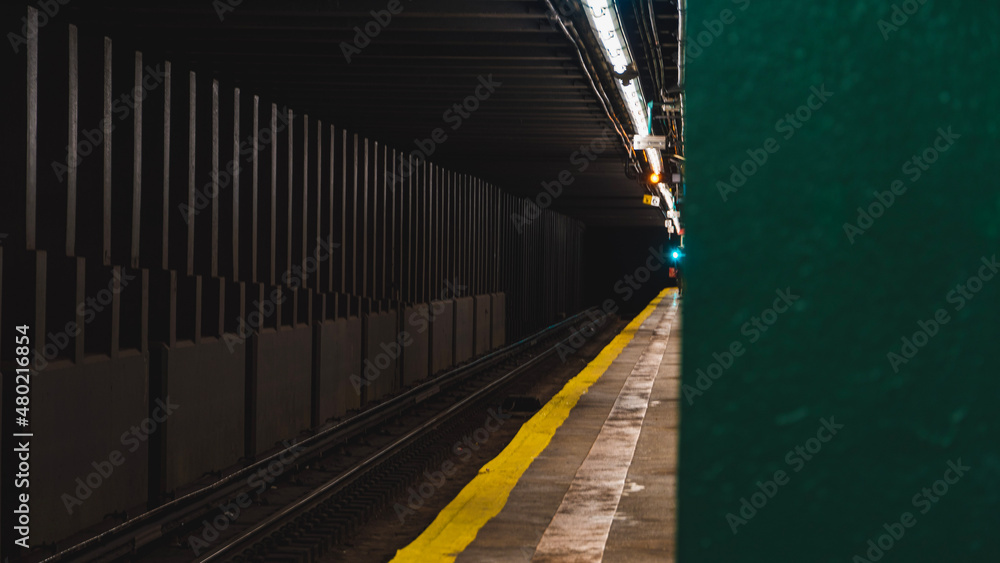 Fototapeta premium railway bridge in the night