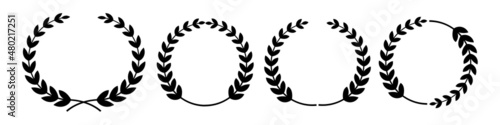 Black Laurel Wreath