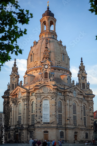 Frauenkirche Dresden Church of our lady in Baroque architecture © Christian