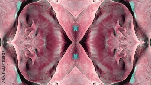 Symmetrical abstract video of the deserts of Africa from the air, natural textures	