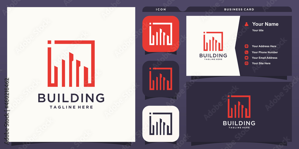 Building logo design for business Premium Vector Building logo design for business Premium Vector