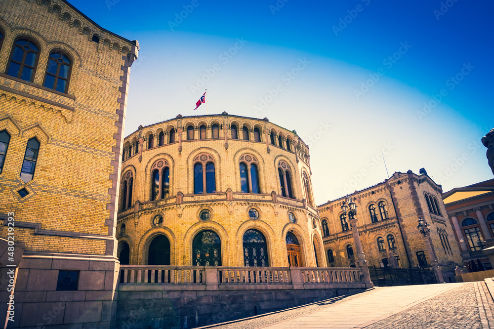 Building of parliament, Oslo, Norway