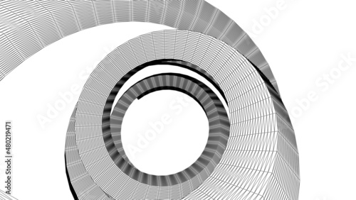 abstract spiral staircase