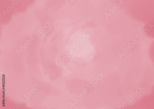 ピンク色の水彩画壁紙　桜　春イメージ © FUIRU