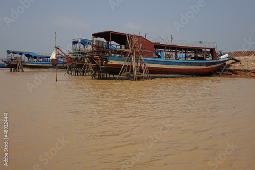 Floating village on Lake Tonle Sap, Siem Reap, Cambodia