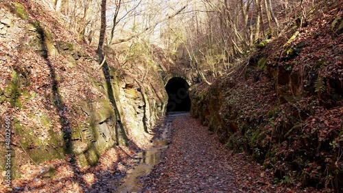 View of the Slavosovsky tunnel in the locality of Slavosovce in Slovakia photo