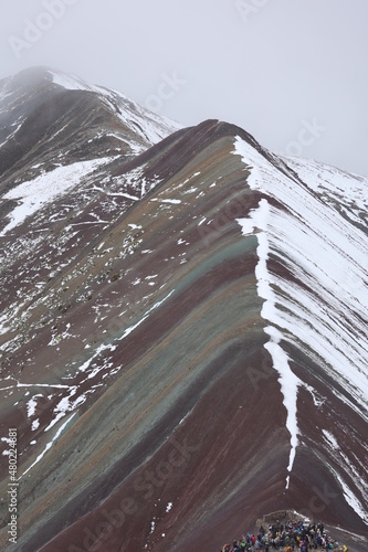 Rainbow mountain photo