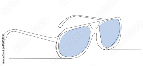 glasses sketch one line drawing,vector