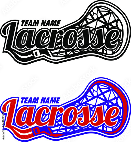 lacrosse team design for sports, school, college or league