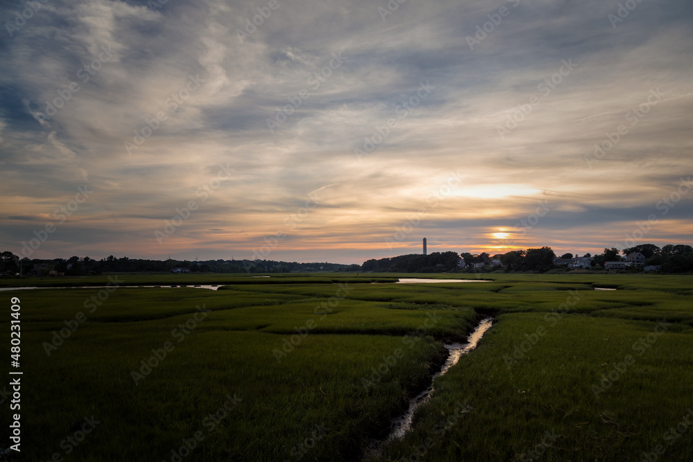 Fototapeta premium Beautiful Sunset in Cape Cod, Massachusetts