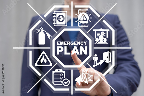 Fototapeta Concept of Emergency Preparedness Plan