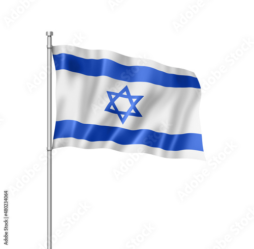 Israeli flag isolated on white Free Download Israeli flag isolated on white - GFXLoad