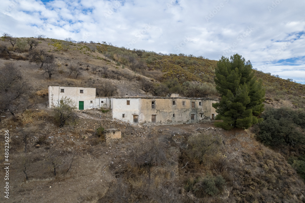 group of farmhouses in the south of Granada