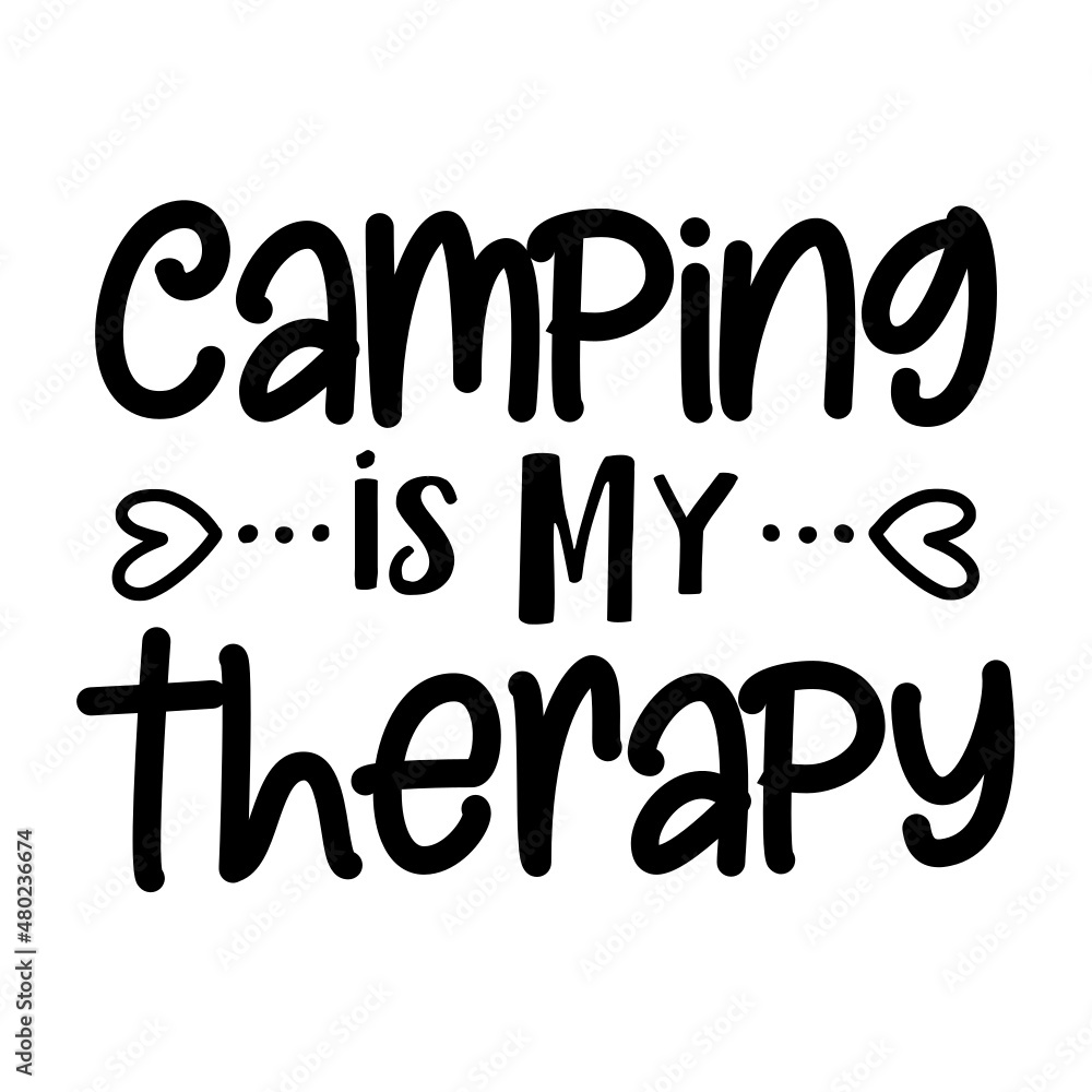 Camping is My Therapy svg