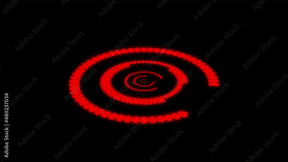3D Arc Offset C Ripple Red X60 Degrees VJ Loop Animation 01 3D Arc Offset C Ripple Red X60 Degrees VJ Loop Animation 01
