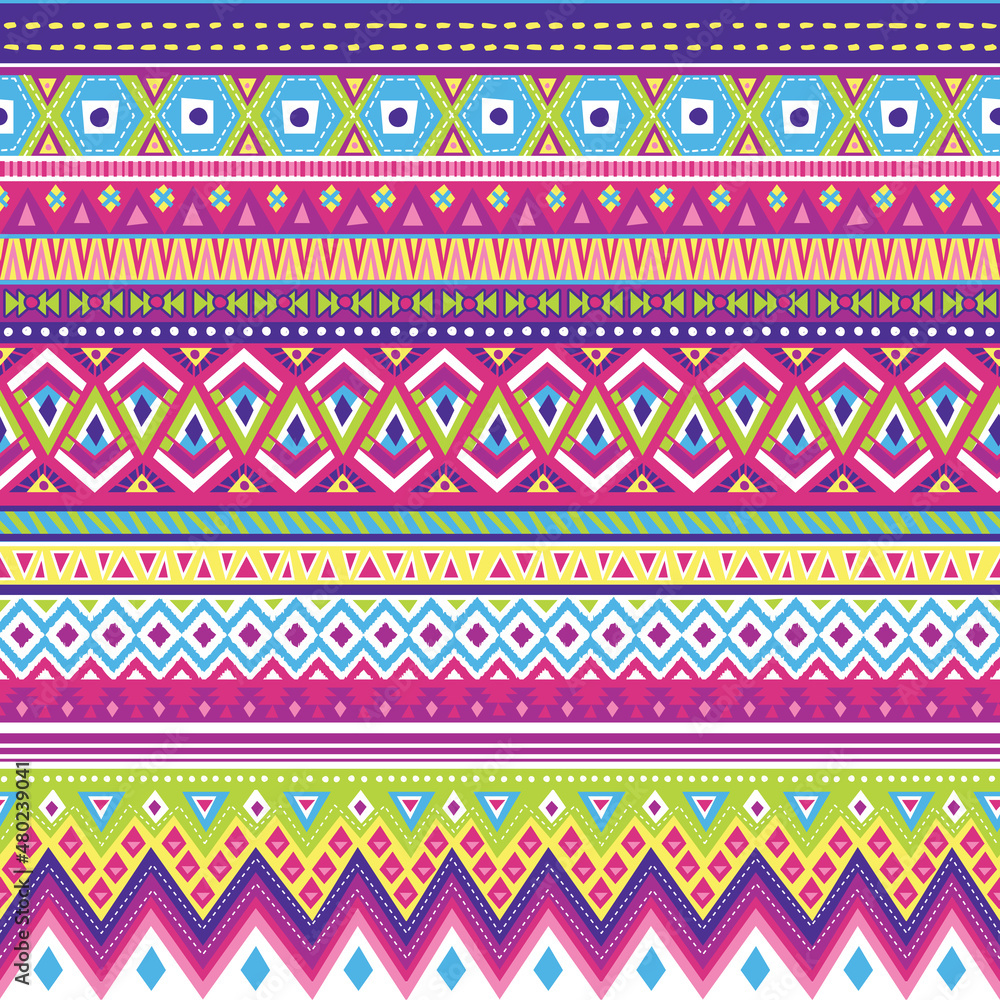 A modern twist on a traditional tribal pattern. Seamless vector patterns are great for backgrounds, wallpaper, and surface designs. A modern twist on a traditional tribal pattern. Seamless vector patterns are great for backgrounds, wallpaper, and surface designs.