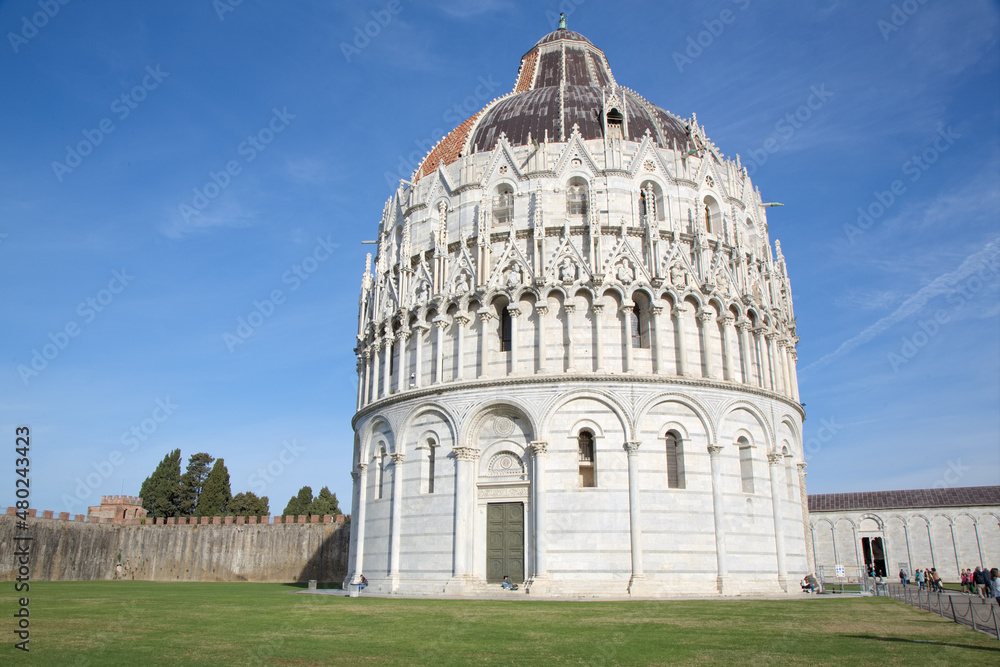 Pisa, Battistero di San Giovanni. Italia