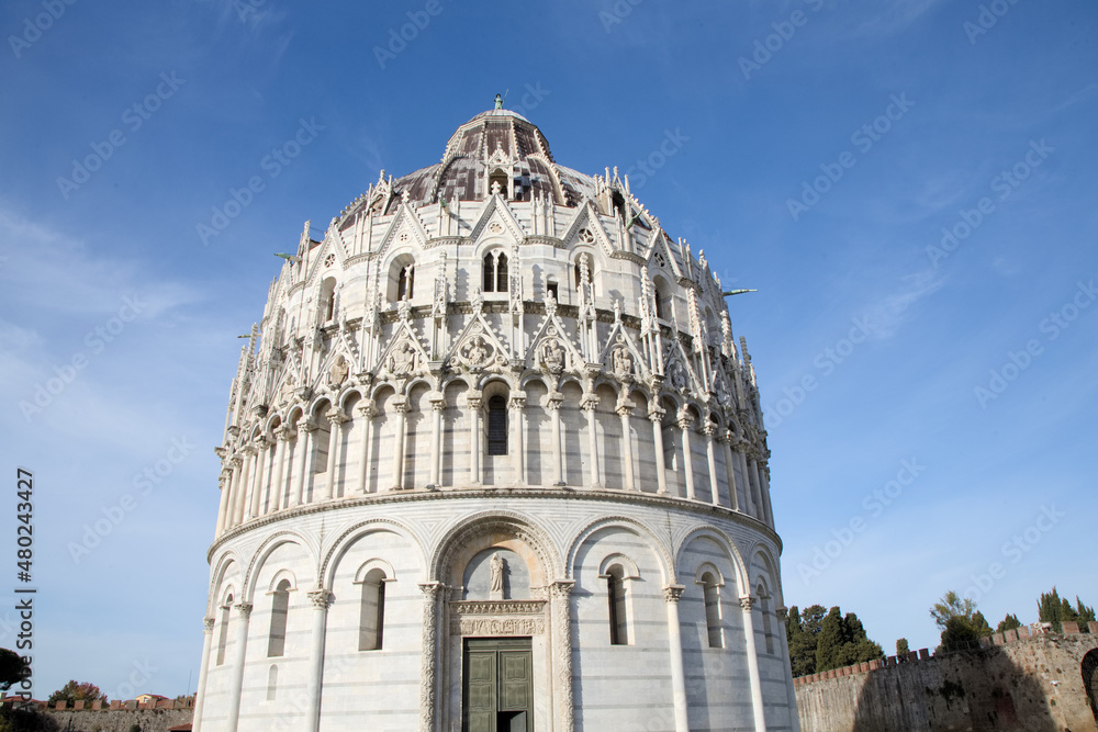 Pisa, Battistero di San Giovanni. Italia