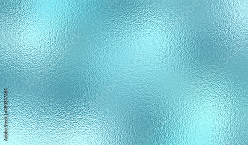 Sky blue ​texture. Blue metal foil. Turquoise metallic effect. Abstract monochrome background. Mint texture. Blue surface. Pastel color. Backdrop for design prints. Cold tones. Vector illustration