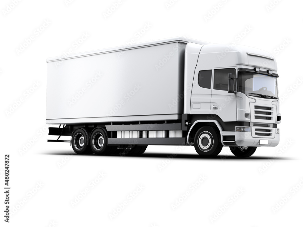 3d rendering mock up lorry 3d rendering mock up lorry