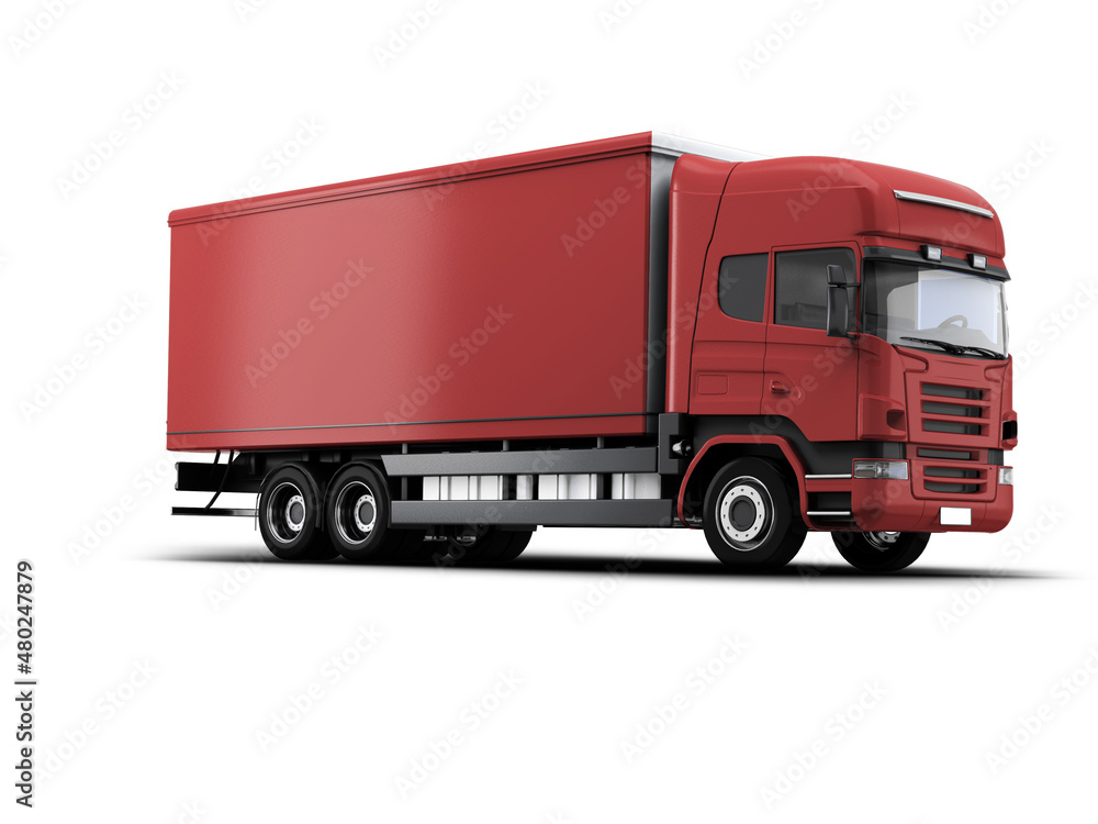 3d rendering mock up lorry