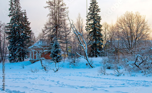 Museum estate and park Priyutino. Vsevolozhsky district, Leningrad region photo