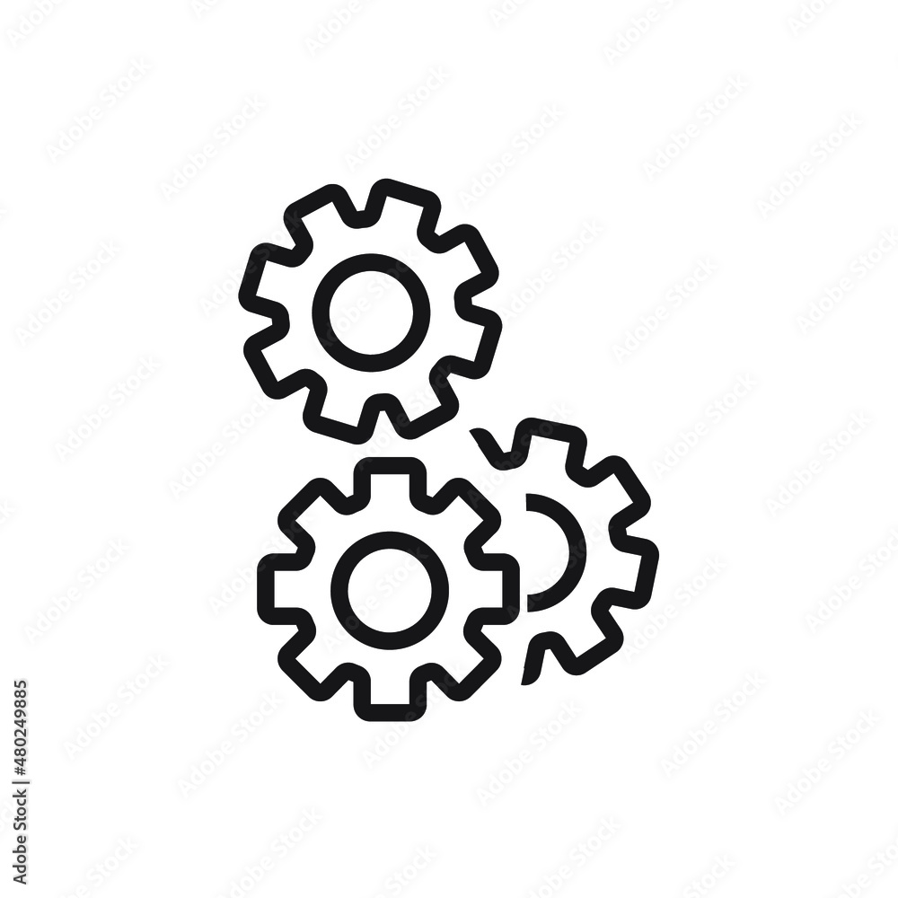 Gear icons symbol vector elements for infographic web Gear icons symbol vector elements for infographic web