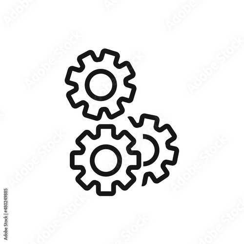 Gear icons symbol vector elements for infographic web