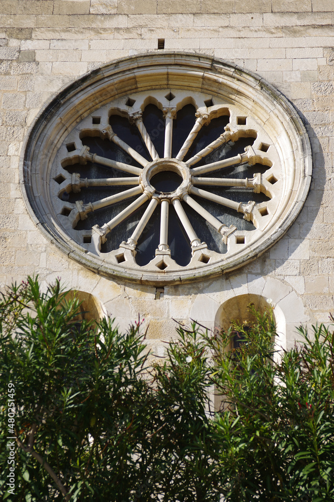 Manoppello - Abruzzo - The various external rose windows of the abbey of Santa Maria d'Arabona