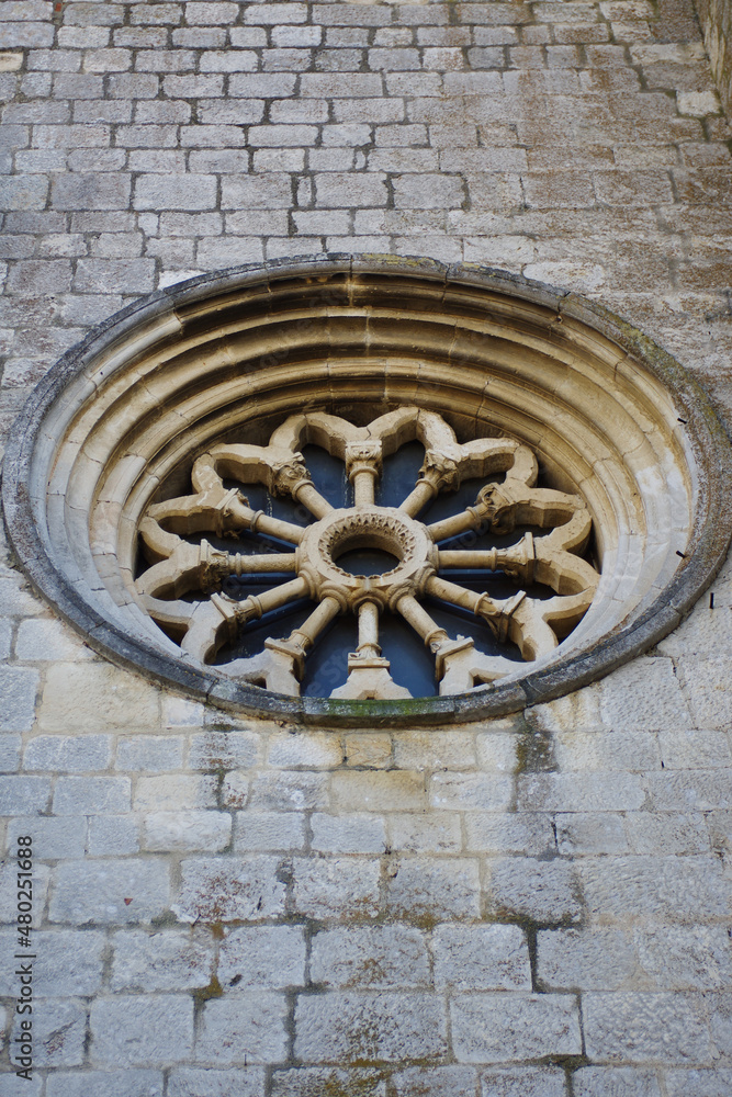 Manoppello - Abruzzo - The various external rose windows of the abbey of Santa Maria d'Arabona