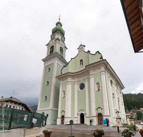 Church of San Giovanni Battista in Toblach ( Italian: Dobbiaco ), South Tyrol, Italy photo