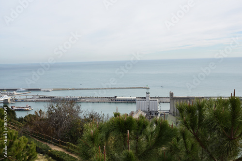 Docks in Barcelona  Spain