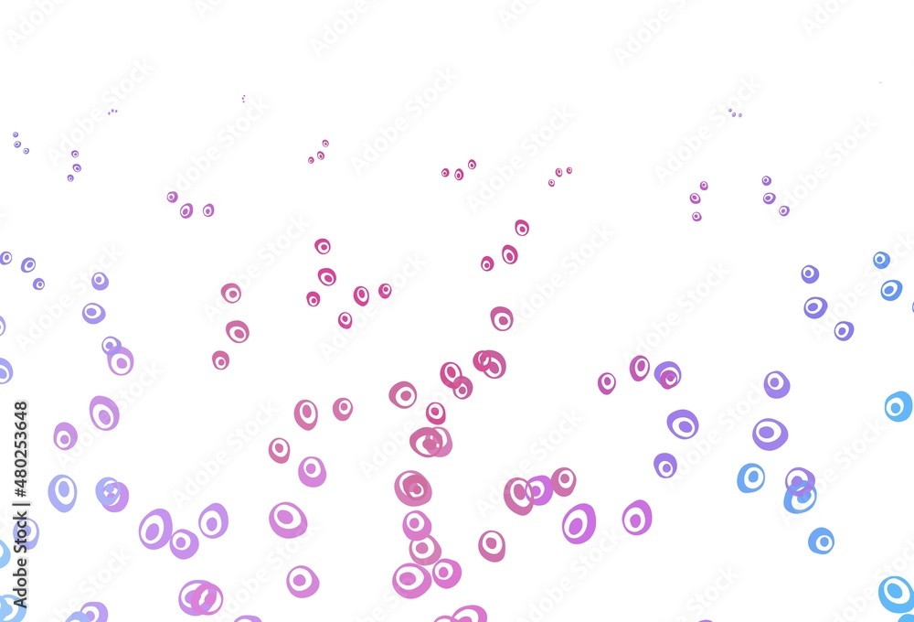 Light Pink, Blue vector layout with circle shapes. Light Pink, Blue vector layout with circle shapes.