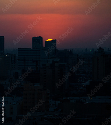 Silhouette - Sunset - Doha - Qatar.